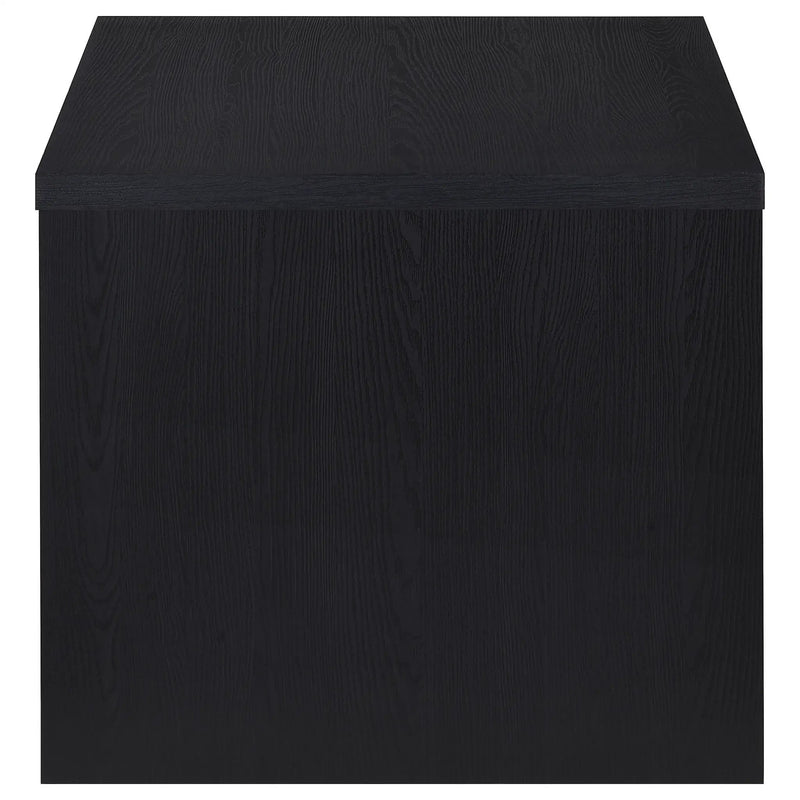 Knapp Engineered Wood Square Side End Table Black by Unique Piece Furniture