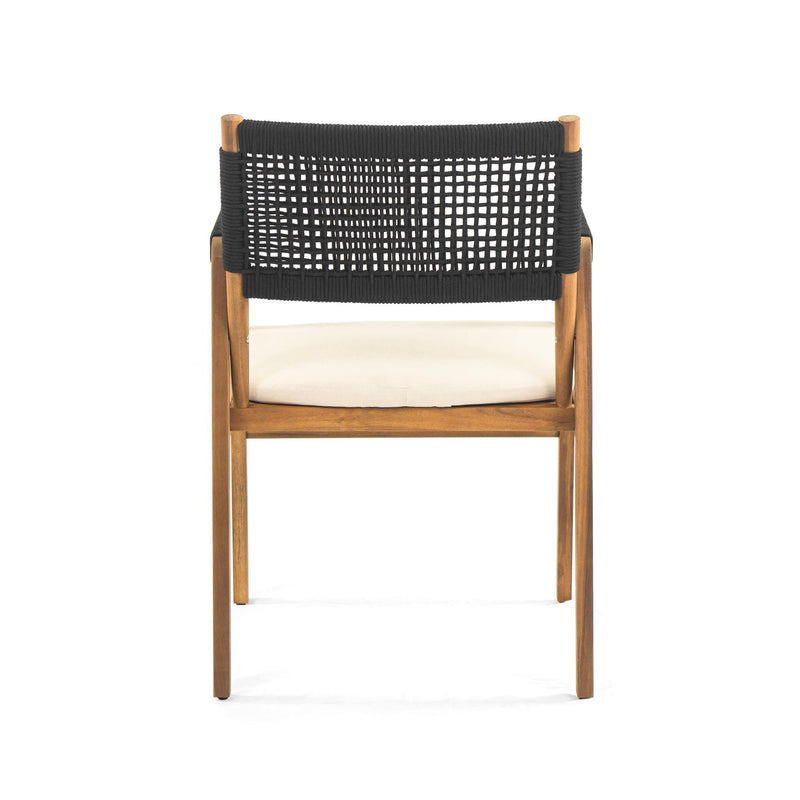 Outdoor Rustic Patio Acacia Bistro Set With Cushions by HouseOfZazla