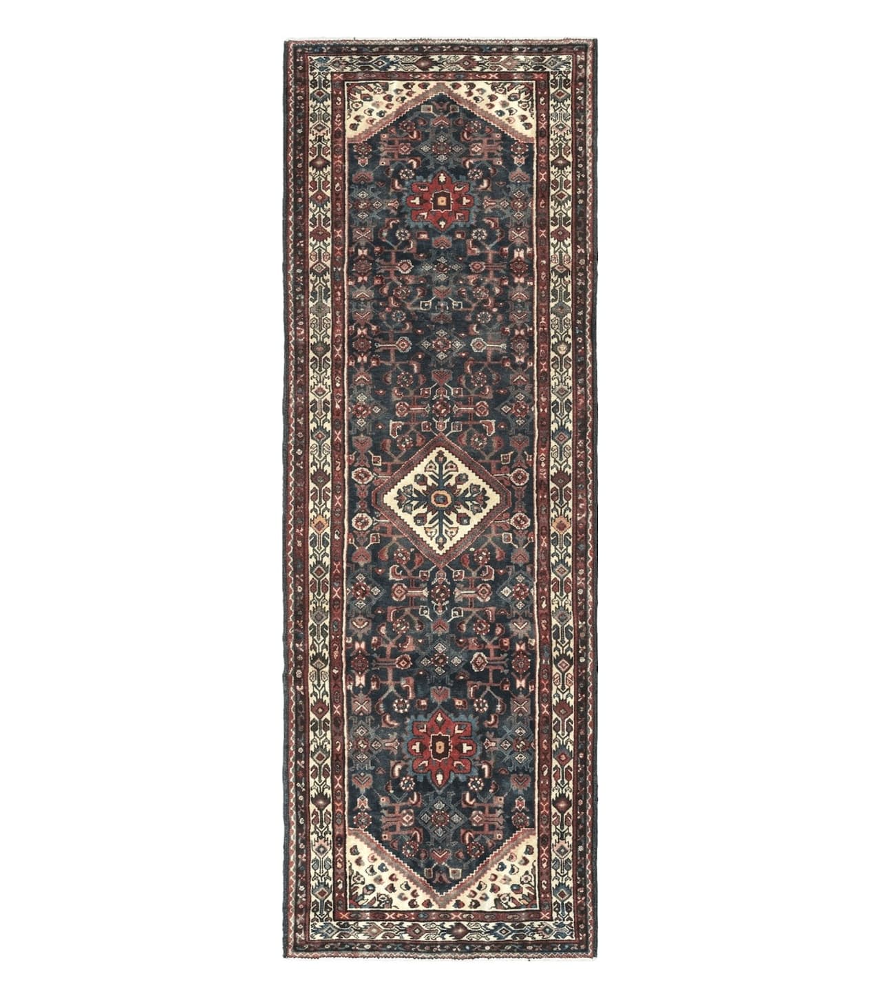 3' 6" X 10' 3" Antique Handmade Turkish Wool Runner Rug by Jewel Rugs