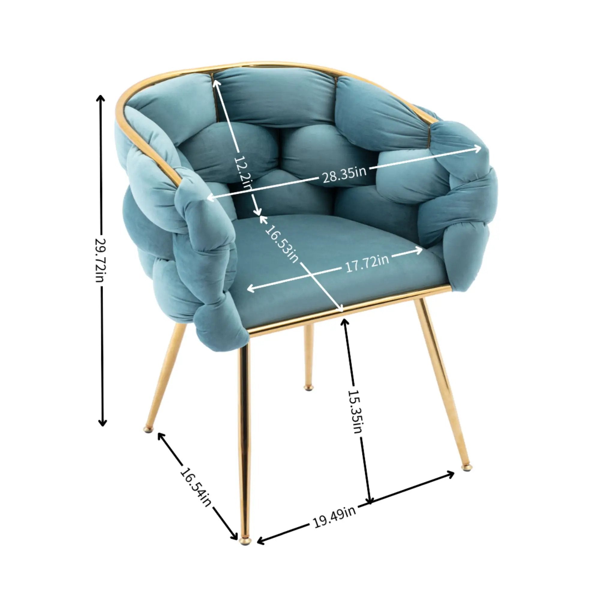 Luxury Modern Simple Leisure Single Sofa Chair Bedroom Lazy Person Household Dresser Stool Manicure Table Back Chair by Unique Piece Furniture
