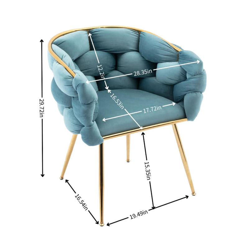 Luxury Modern Simple Leisure Single Sofa Chair Bedroom Lazy Person Household Dresser Stool Manicure Table Back Chair by HouseOfZazla