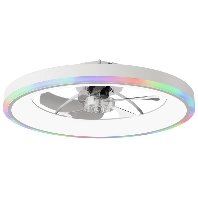 23.6" Modern RGB Ceiling Fan with Lights by HouseOfZazla