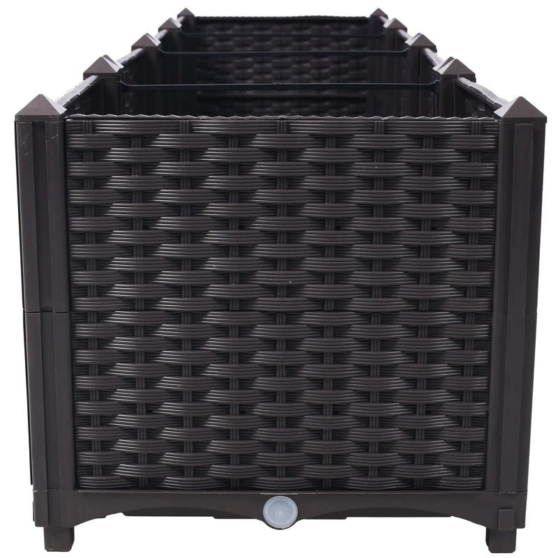 Deep Raised Garden Bed Plastic Planter Boxes by HouseOfZazla