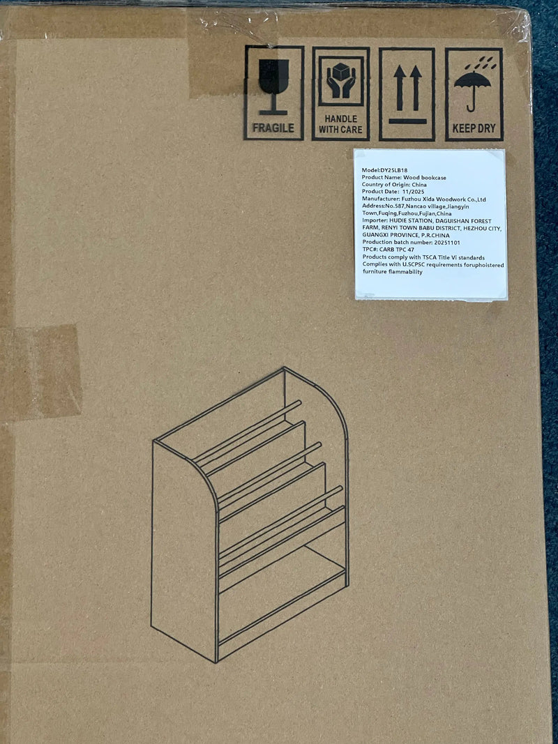 Kids Bookshelf with Open Storage by HouseOfZazla