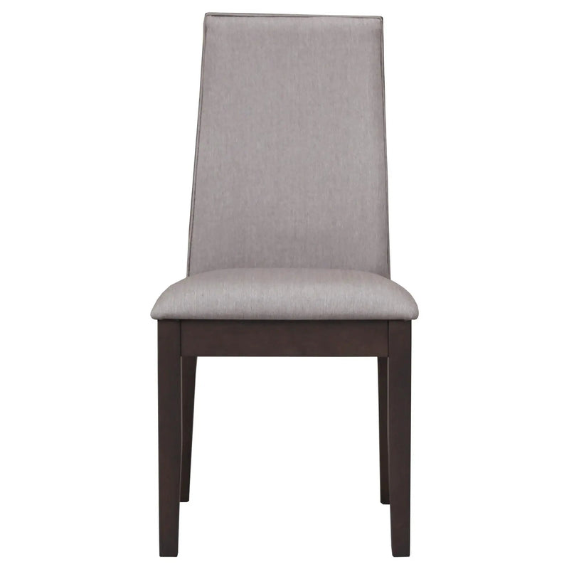 Upholstered Dining Chair (Set of 2) - Taupe / Brown by HouseOfZazla