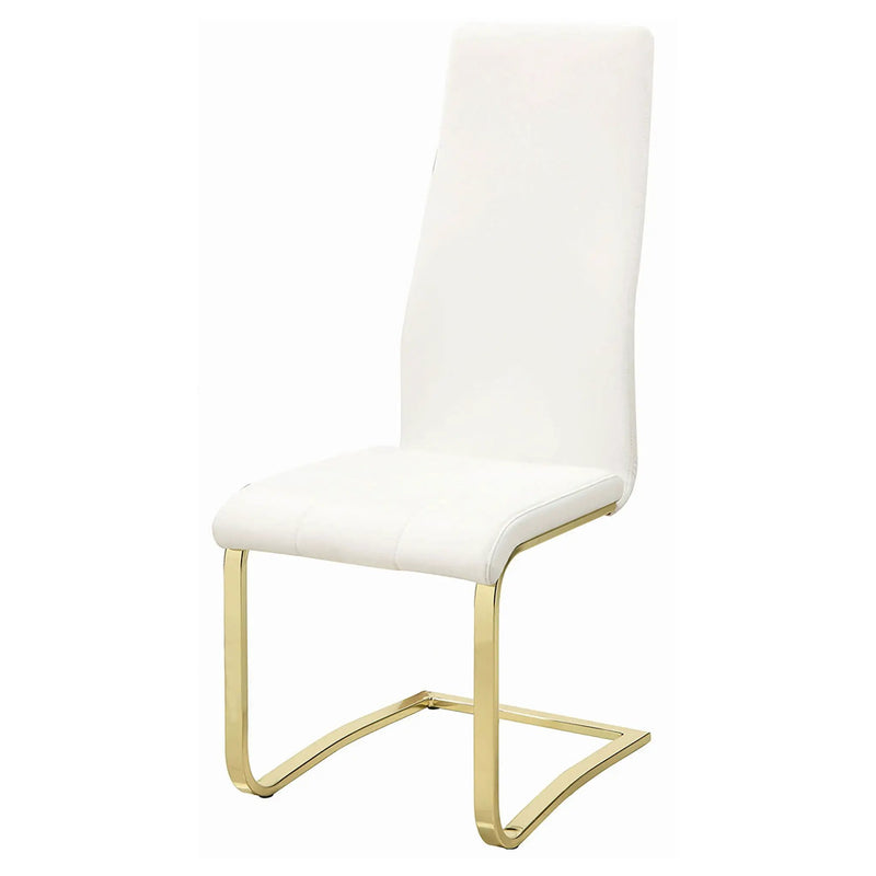 Montclair Upholstered Dining Side Chair White (Set of 4) by Unique Piece Furniture