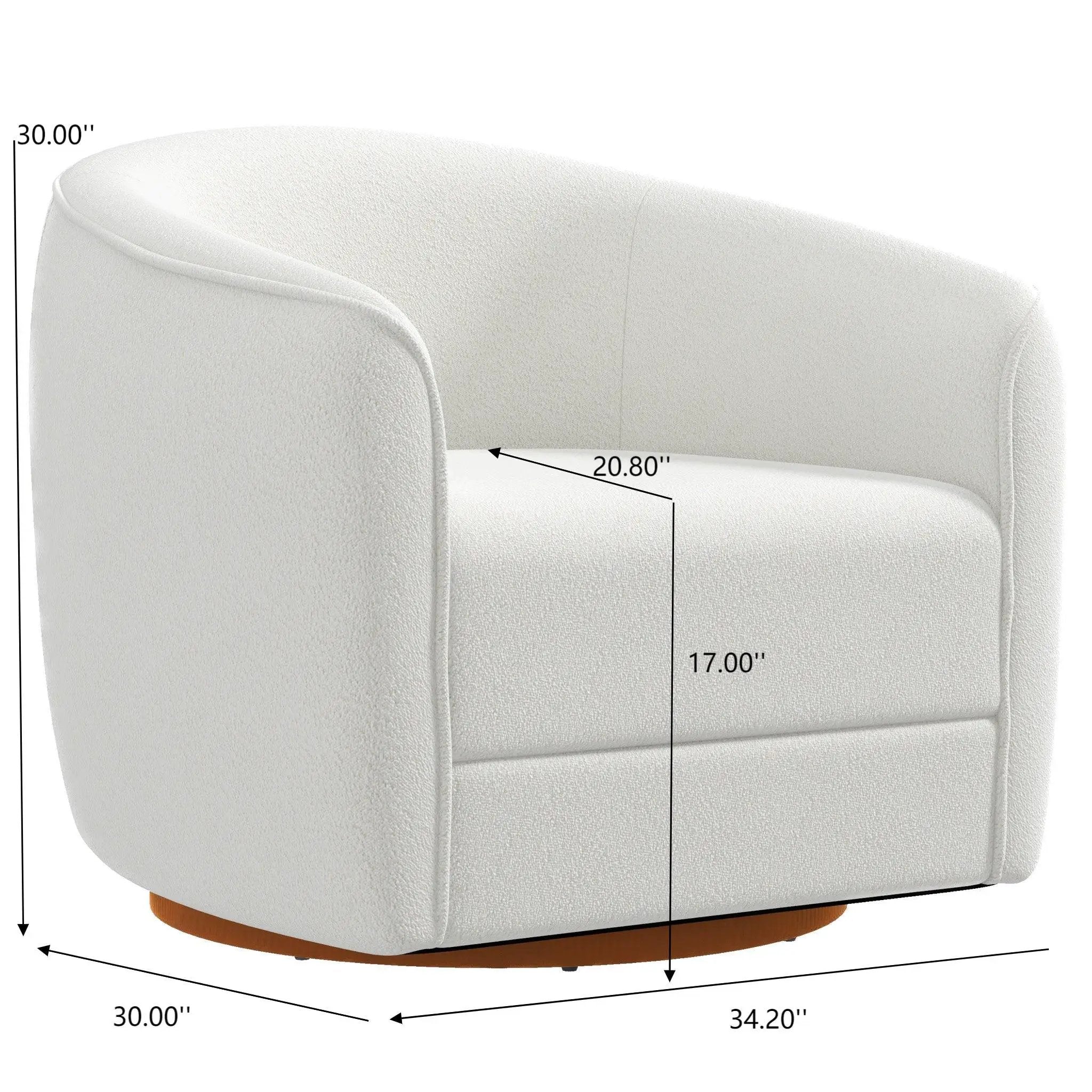 Elise - Mid-Century Modern Swivel Chair by HouseOfZazla