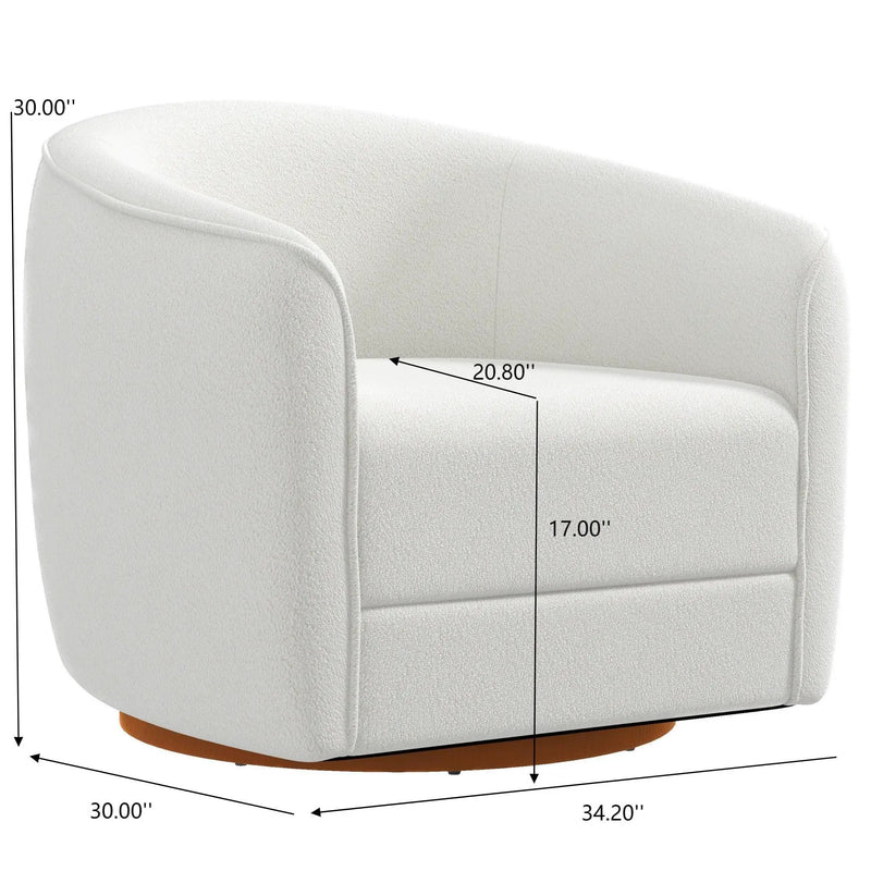 Elise - Mid-Century Modern Swivel Chair by HouseOfZazla