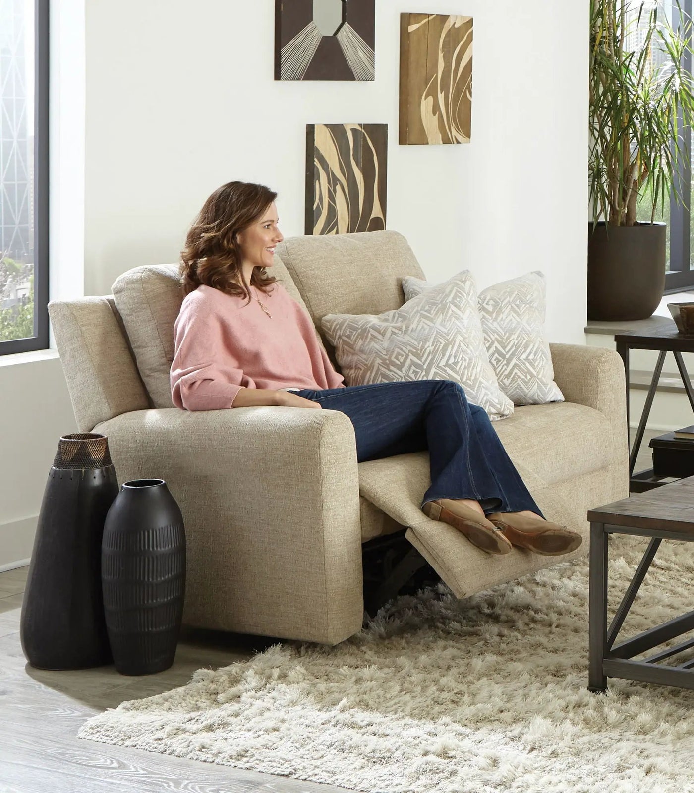 Calvin - Reclining Loveseat by Unique Piece Furniture