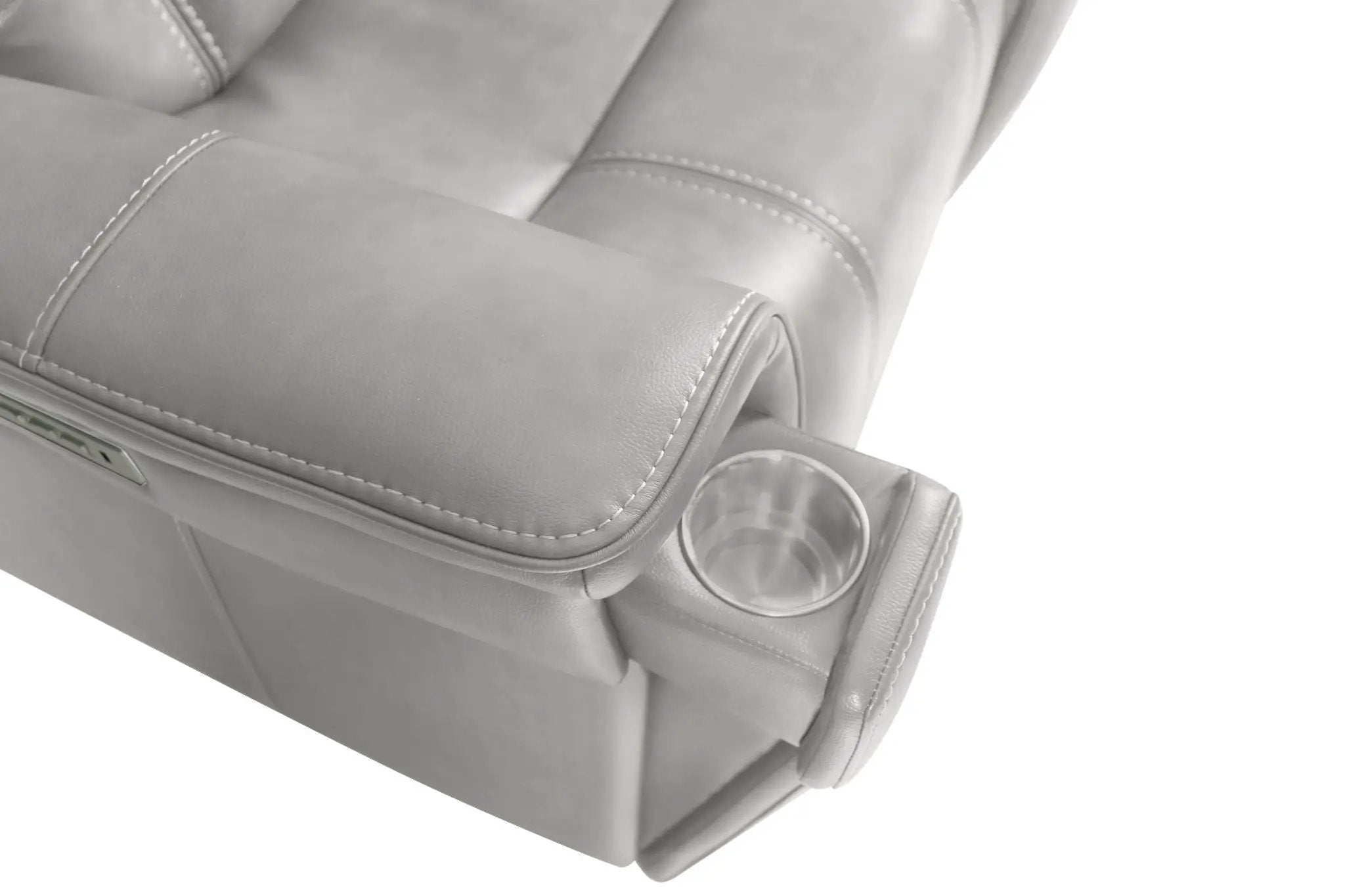 Sanibel - Power Console Loveseat - Wall Prox. Recliner With Power And Power Headrest And Lumbar, Wireless Charger by Unique Piece Furniture