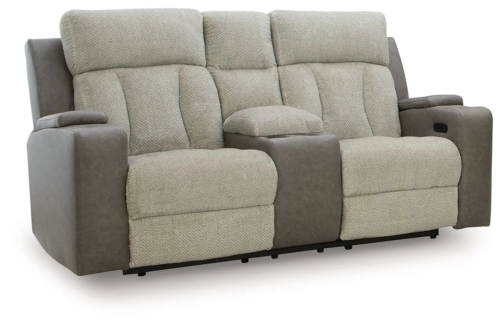 WhipLash - Power Reclining Loveseat With Console / Adj Headrest - Sisal by Unique Piece Furniture