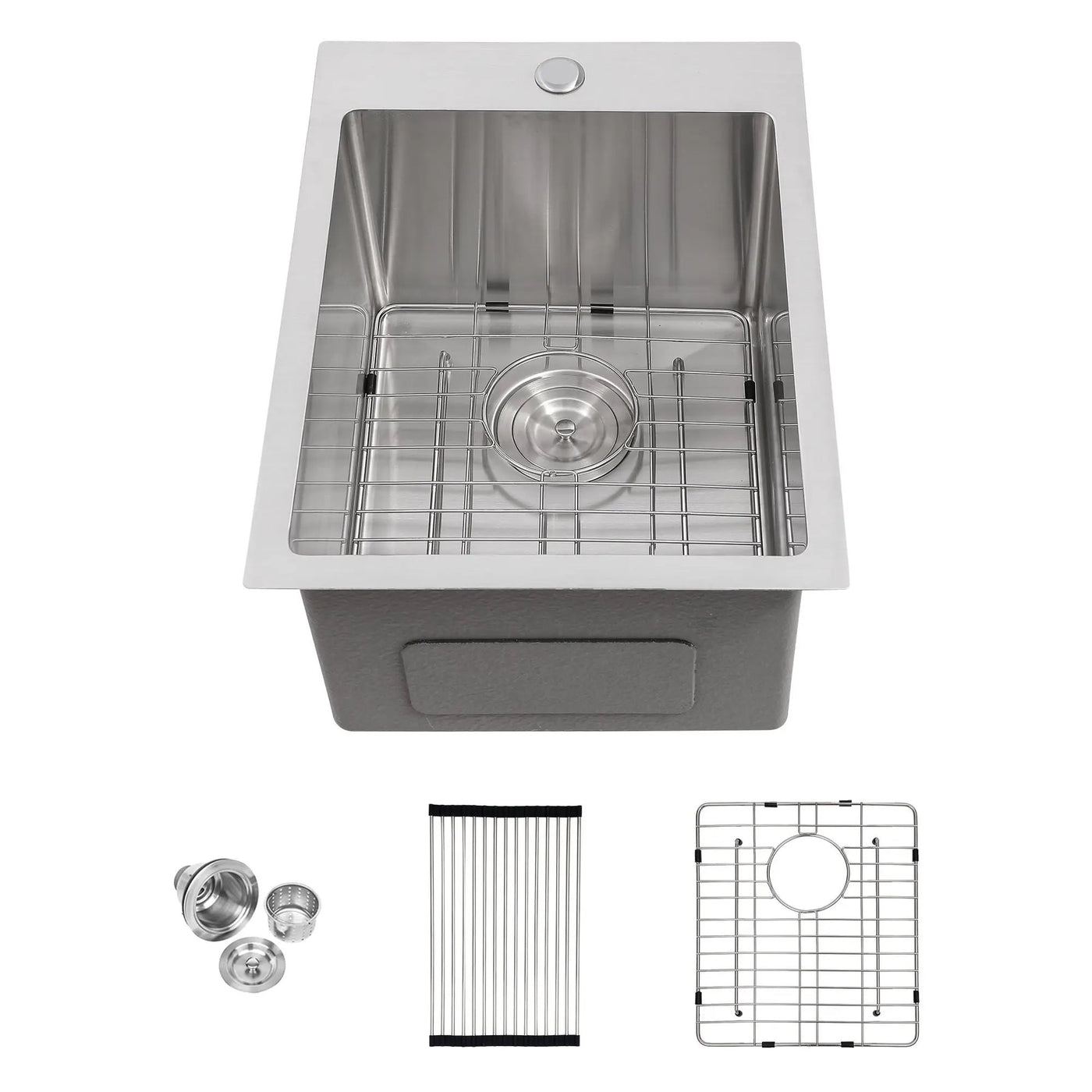 Stainless Steel Drop In Kitchen Sink, Topmount by HouseOfZazla