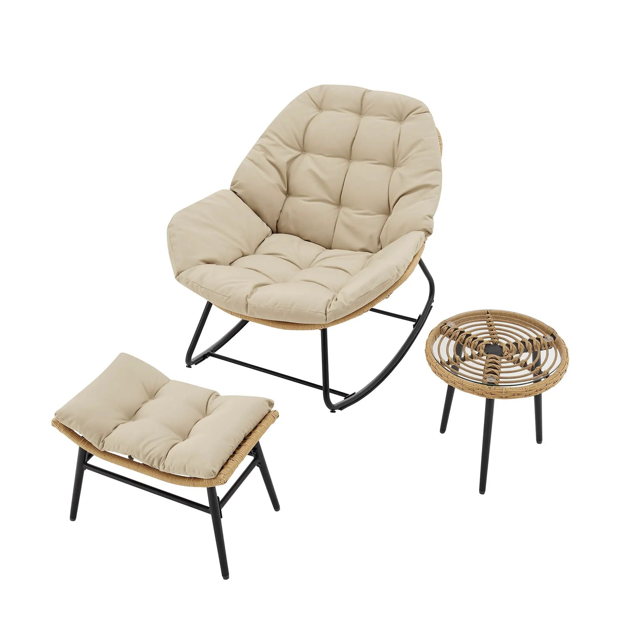 Benson - 3 Piece Lounge Chair Set by HouseOfZazla