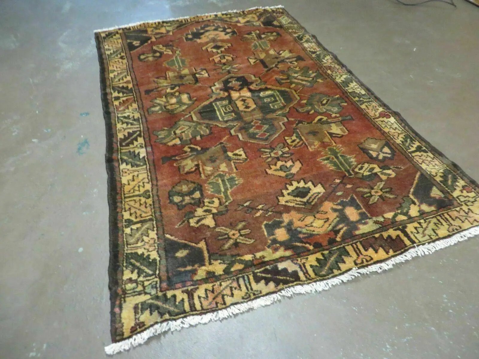 4' X 6' Antique 1920 Handmade Turkish Wool Rug Veg Dye Nice by Jewel Rugs