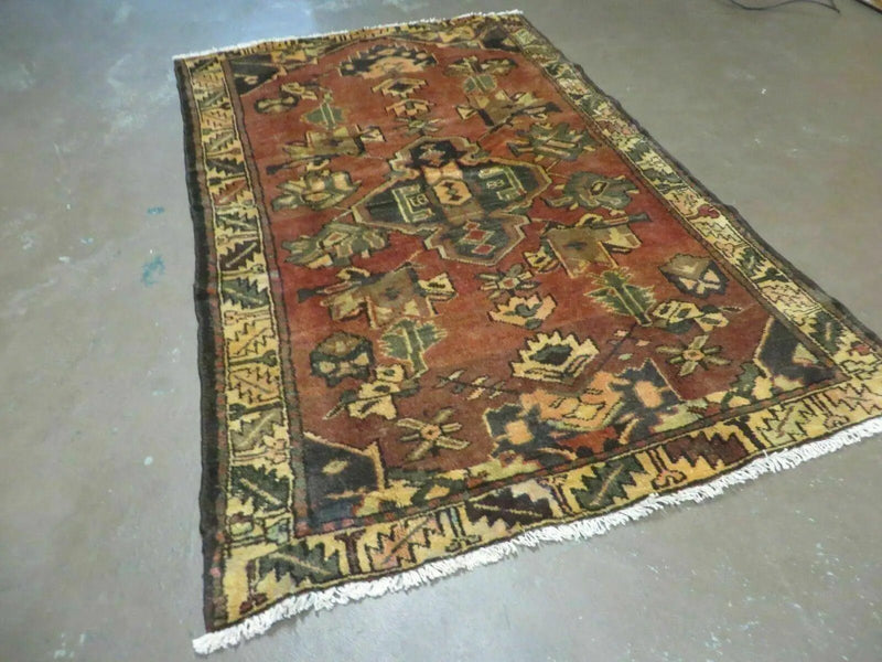 4' X 6' Antique 1920 Handmade Turkish Wool Rug Veg Dye Nice by Jewel Rugs