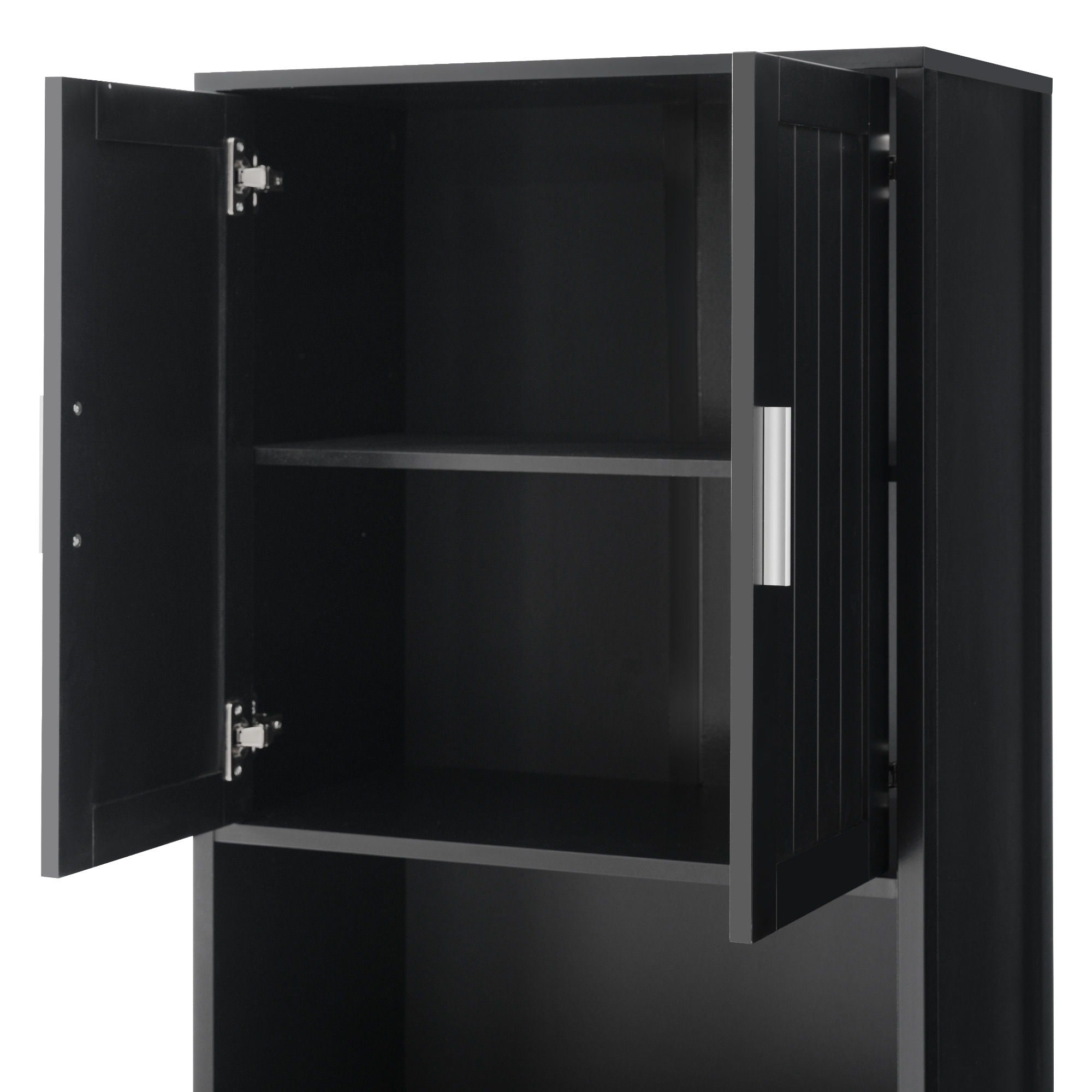 Freestanding Tall Bathroom Cabinet With Soft Close Doors And Adjustable Shelves by HouseOfZazla