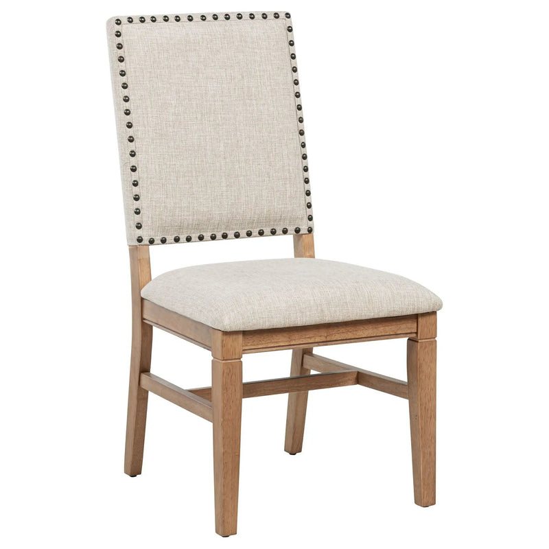Middleton Upholstered Dining Side Chair Beige (Set of 2) by Unique Piece Furniture