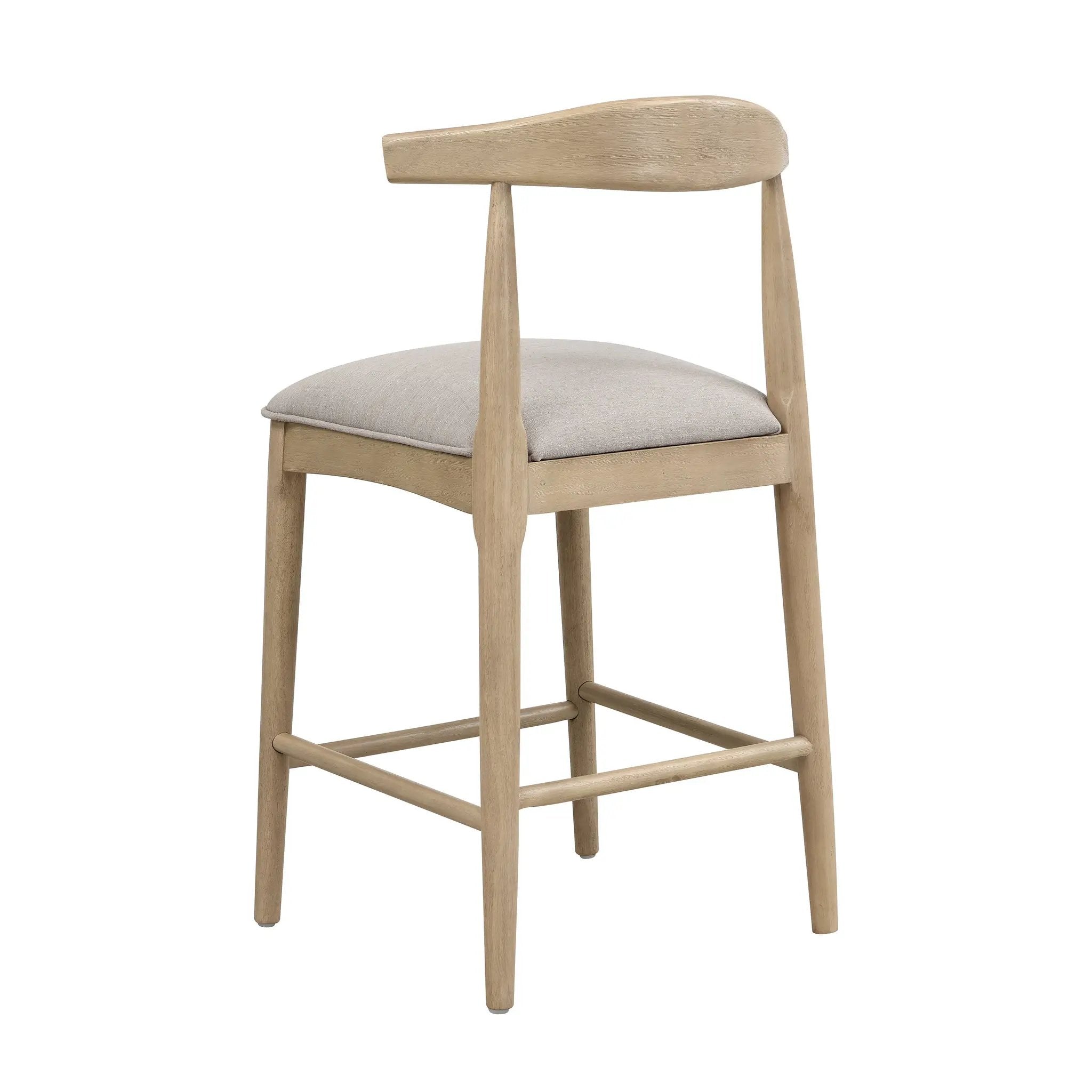 Counter Stool in Pebble Fabric (Set of 2) by HouseOfZazla