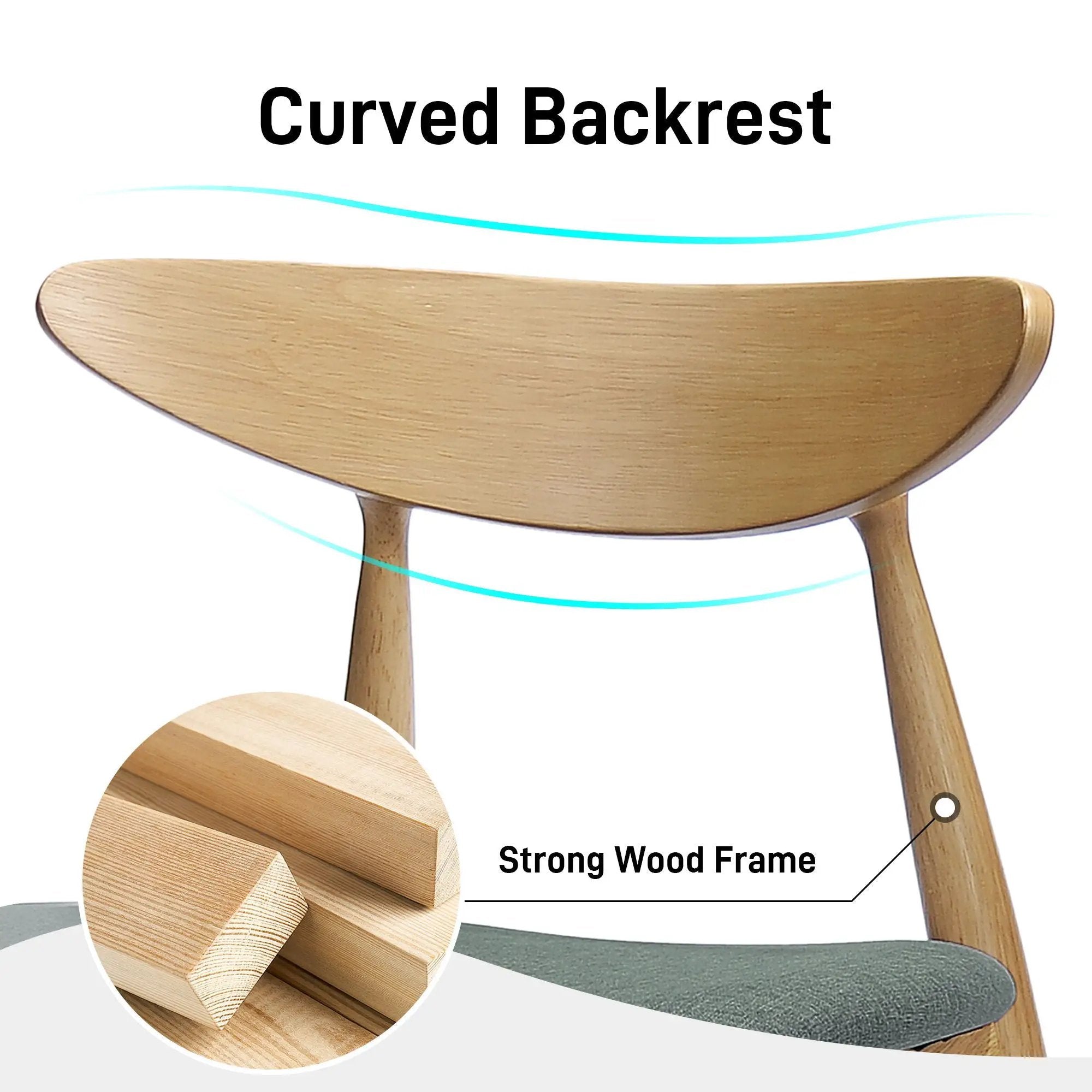Ergonomic Back Dining Chairs (Set of 2) by HouseOfZazla