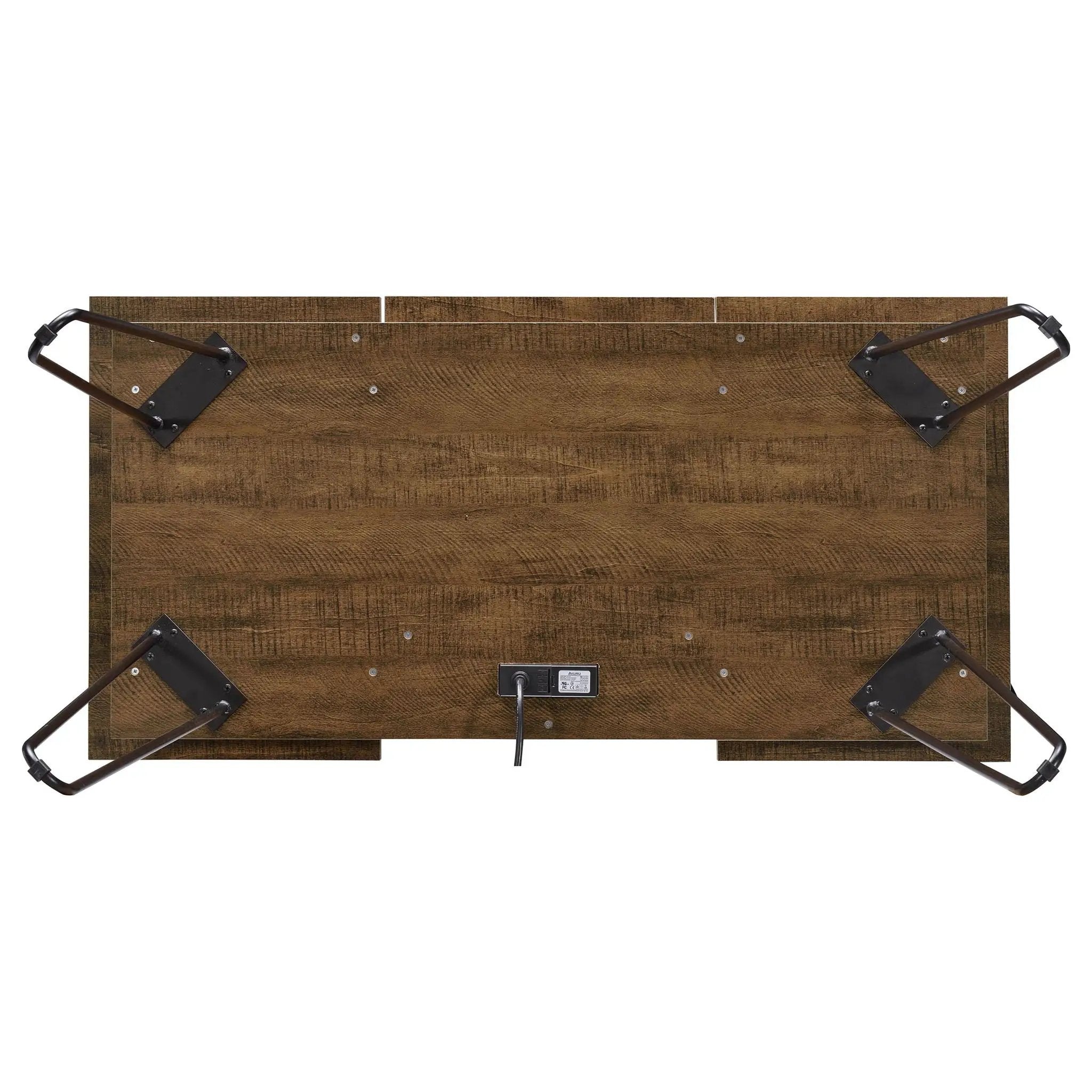 Writing Desk With 4 Hidden Storages - Brown by HouseOfZazla