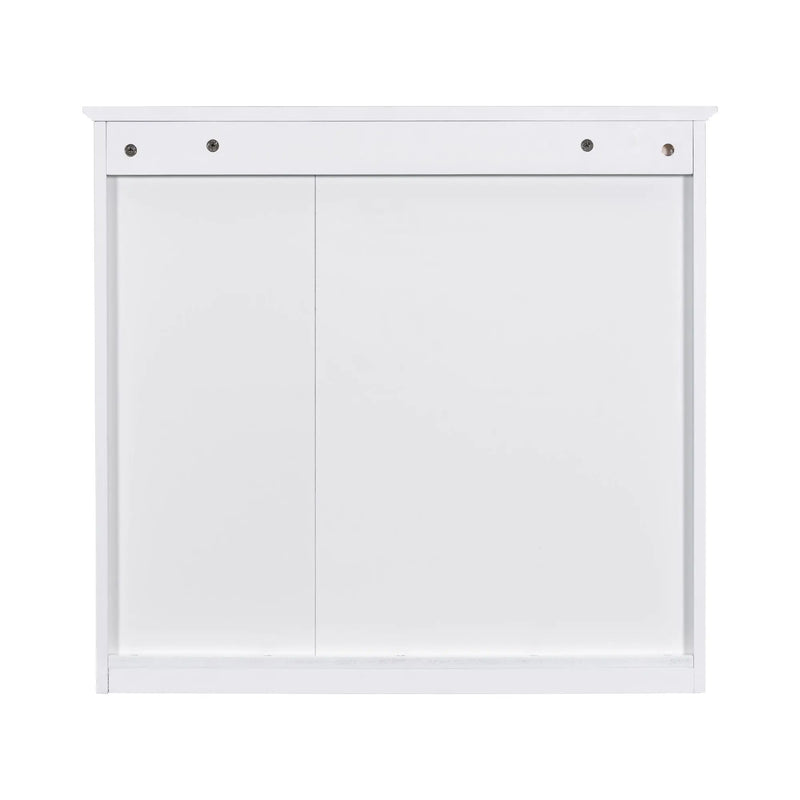 Bathroom Vanity With Medicine Cabinet, Royal Mirror Cabinet, Modern Bathroom Storage Cabinet With 2 Soft Closing Doors And 4 Drawers by HouseOfZazla