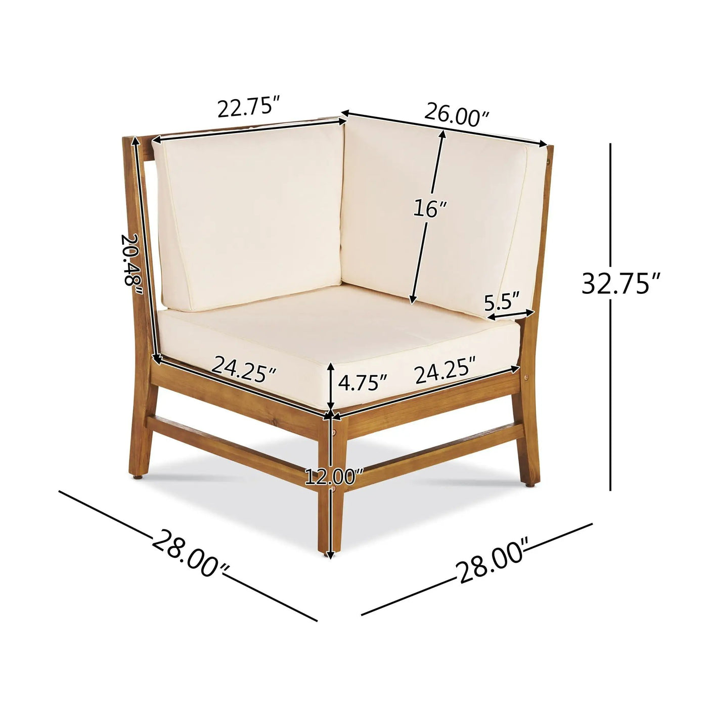 Perla Corner Chair by HouseOfZazla