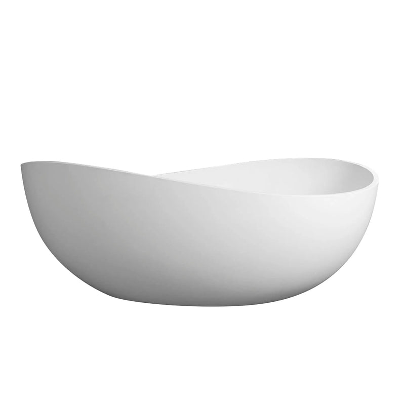 63" Premium Solid Surface Deep Soaking Bathtub by HouseOfZazla