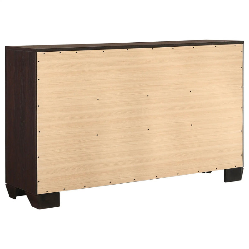 Kauffman 6-drawer Dresser Dark Cocoa by Unique Piece Furniture