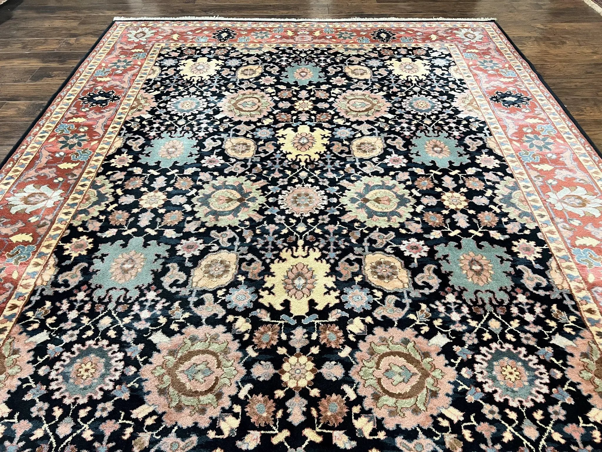 Karastan Rug 8 x 11.7, Karastan Williamsburg Kurdish Pattern 559, Wool Pile Vintage Karastan Carpet, Discontinued, Room SIzed Area Rug by Jewel Rugs