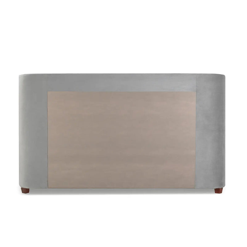 Brooklyn King Tufted Panel Bed Headboard and Footboard Set, Opal Grey Velvet by HouseOfZazla