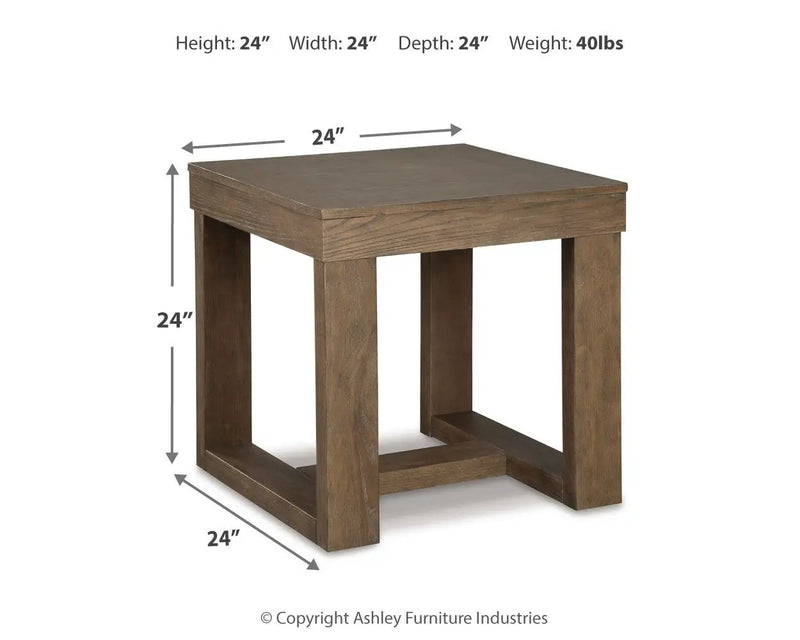 Cariton - Square End Table - Gray by Unique Piece Furniture
