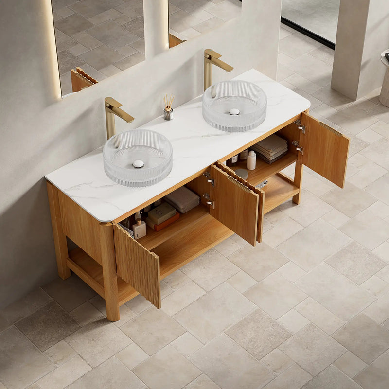 Sharma 60" Bathroom Vanity & Sinks by HouseOfZazla