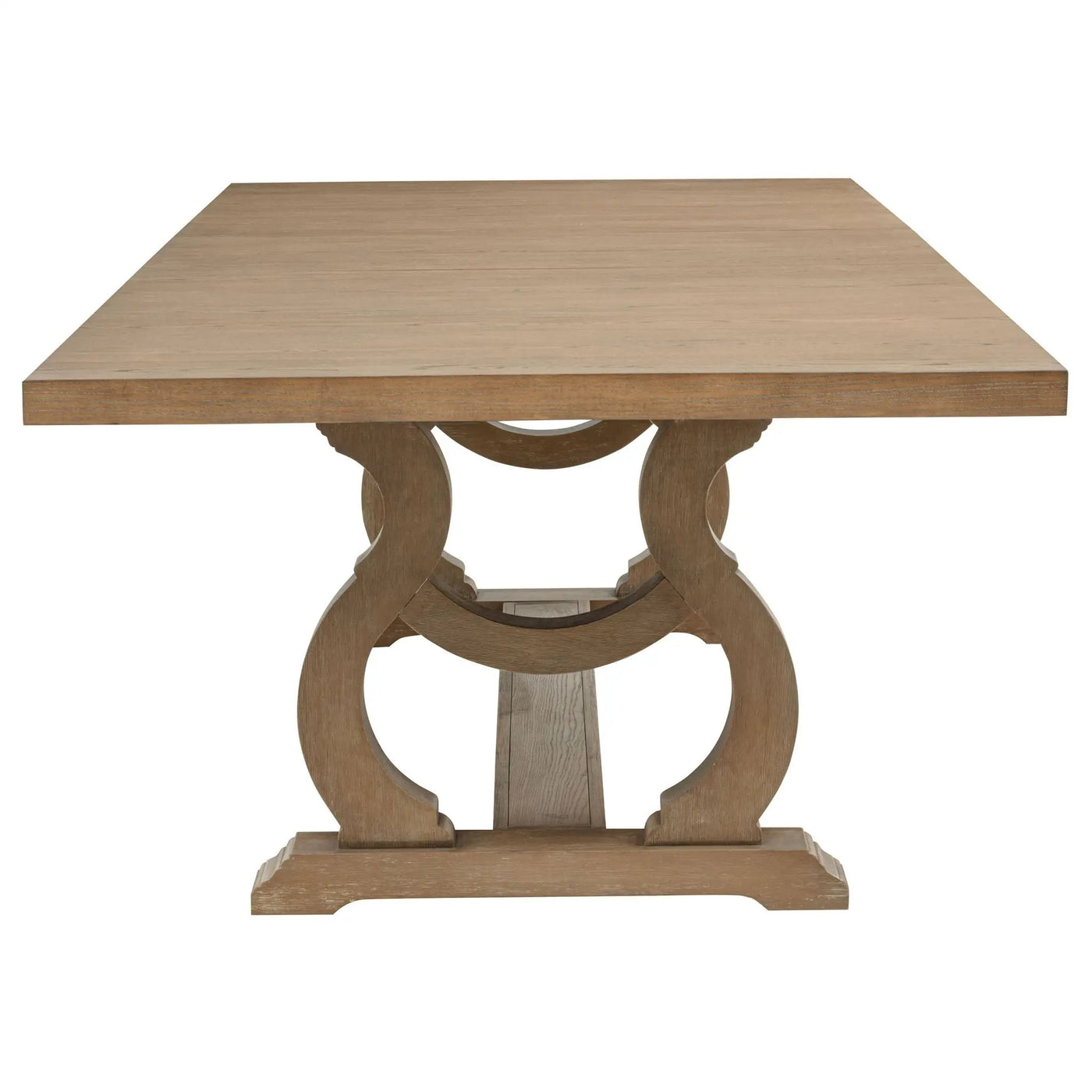 Fremont - Trestle Rectangular Dining Table With Removable Leaf by HouseOfZazla