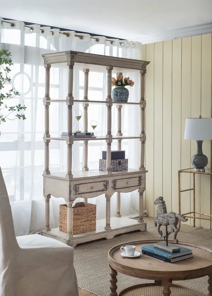Adela - French Country Bookcase Display Storage Shelf Etageres - Antique White by Unique Piece Furniture