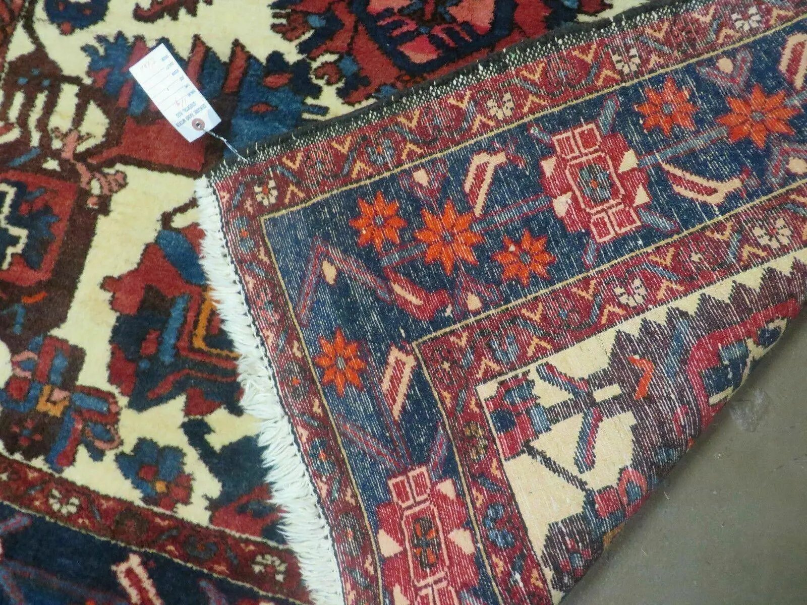 5.5' X 10.5' Antique Handmade Indian Floral Oriental Wool Rug Tribal Veg Dye Nice by Jewel Rugs