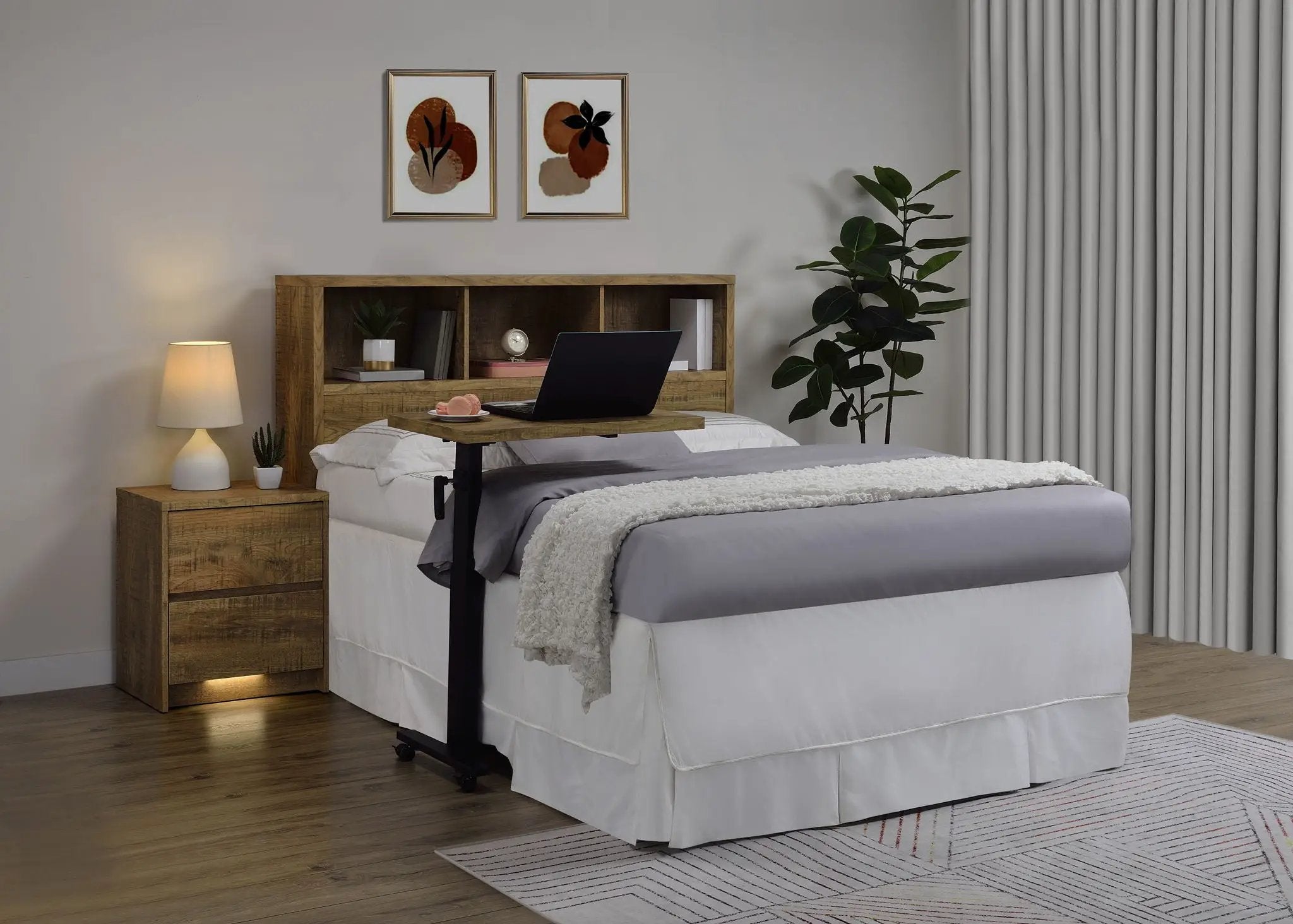 Westpark 49-inch Queen Bookcase Headboard Mango by Unique Piece Furniture