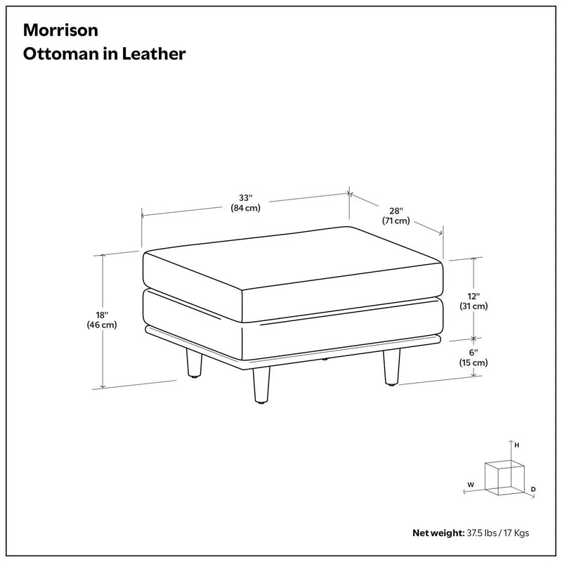 Morrison - Handcrafted Ottoman by HouseOfZazla
