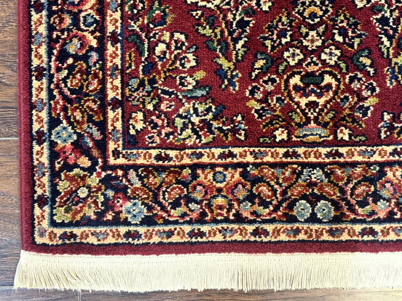 Karastan Runner Rug 2.6 x 8.6, Red Sarouk #785, Original 700 Series, Wool Karastan Runner Rug, Rare by Jewel Rugs