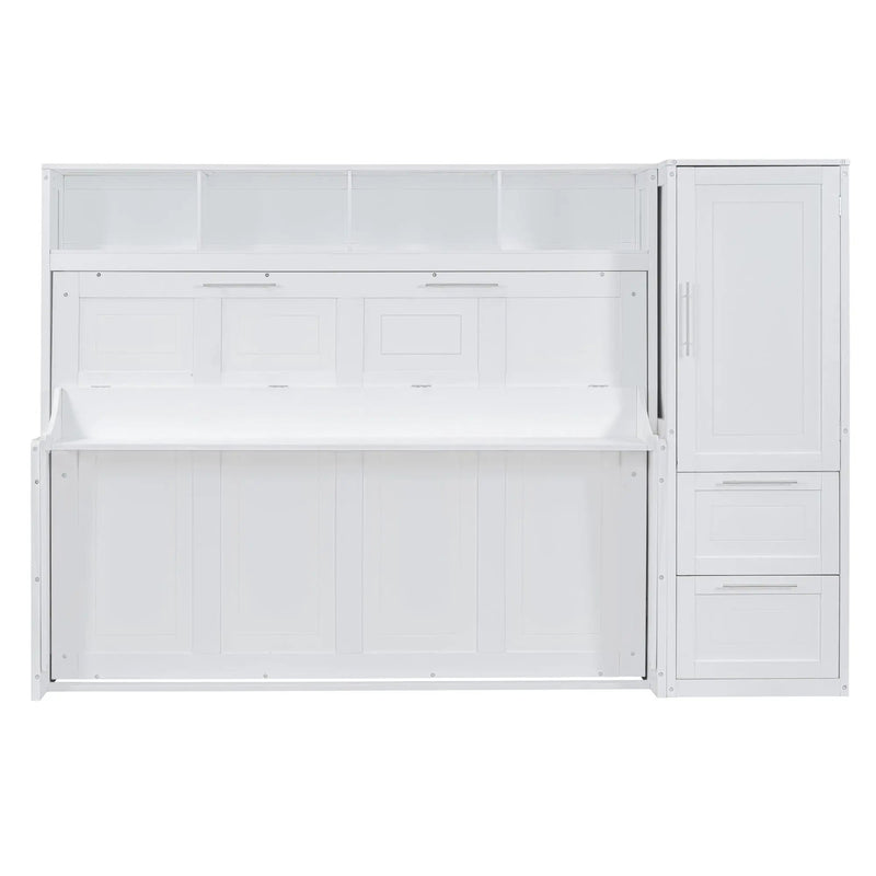 Space Saving Murphy Wall Bed With Closet And Drawers