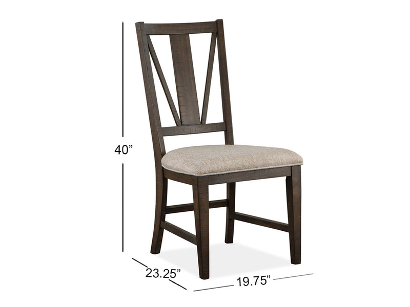 Westley Falls - Dining Side Chair With Upholstered Seat (Set of 2) - Graphite, photo 4 of 7