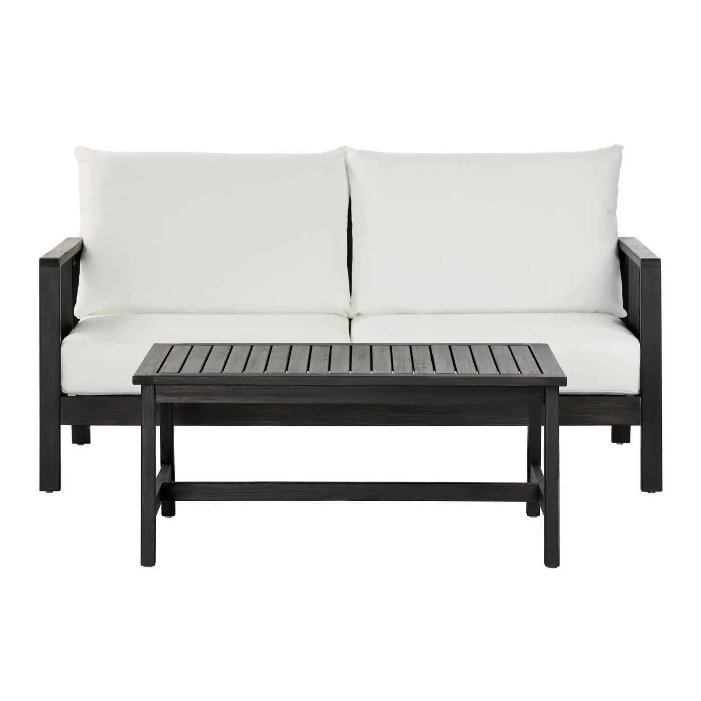 2 Piece Outdoor Loveseat and Coffee Table Set by HouseOfZazla