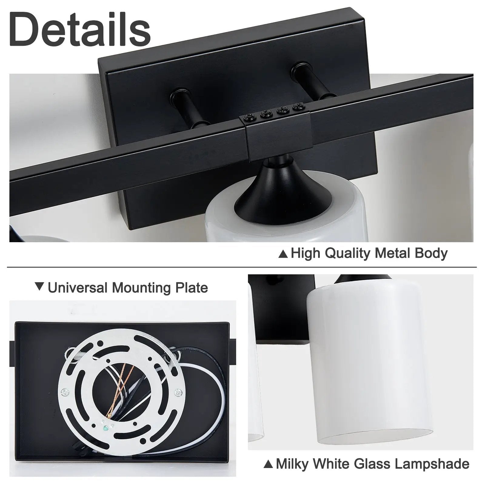 5-Light Matte Black Bathroom Lighting by HouseOfZazla