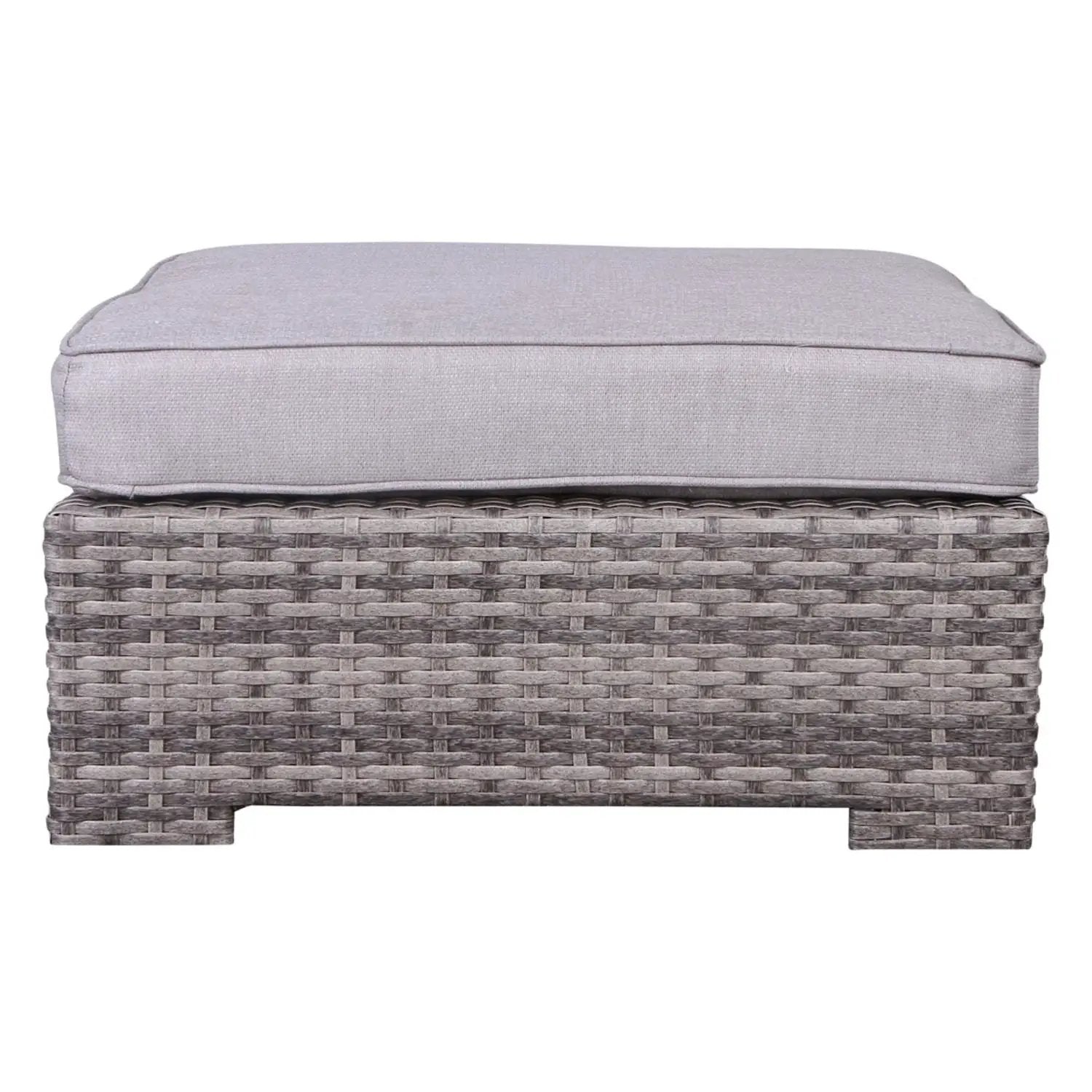 Outdoor 6 Person Wicker Seating Group With Cushions - Gray Mix by HouseOfZazla