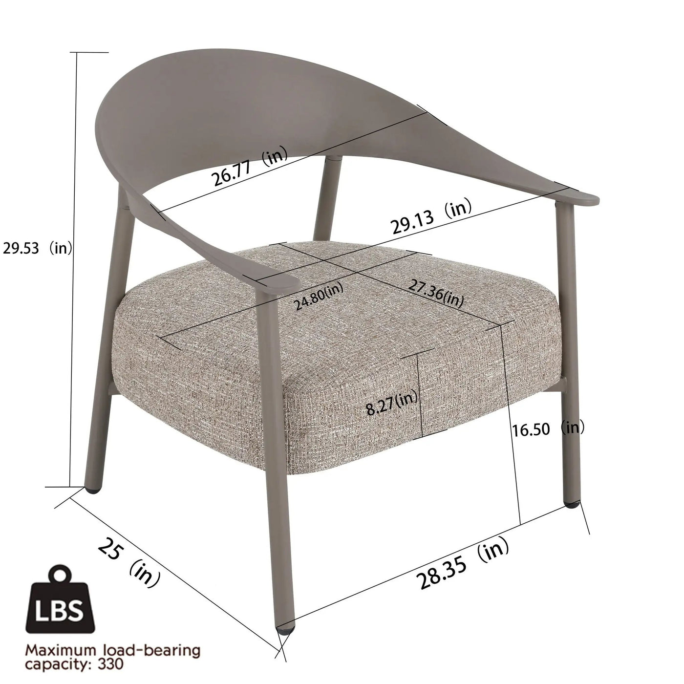 Furniture Set With Seat Cushions, Sturdy And Durable by HouseOfZazla