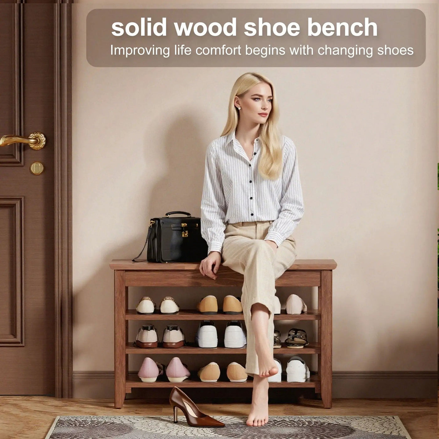 Multi Functional Double Layer Shoe Stool by HouseOfZazla