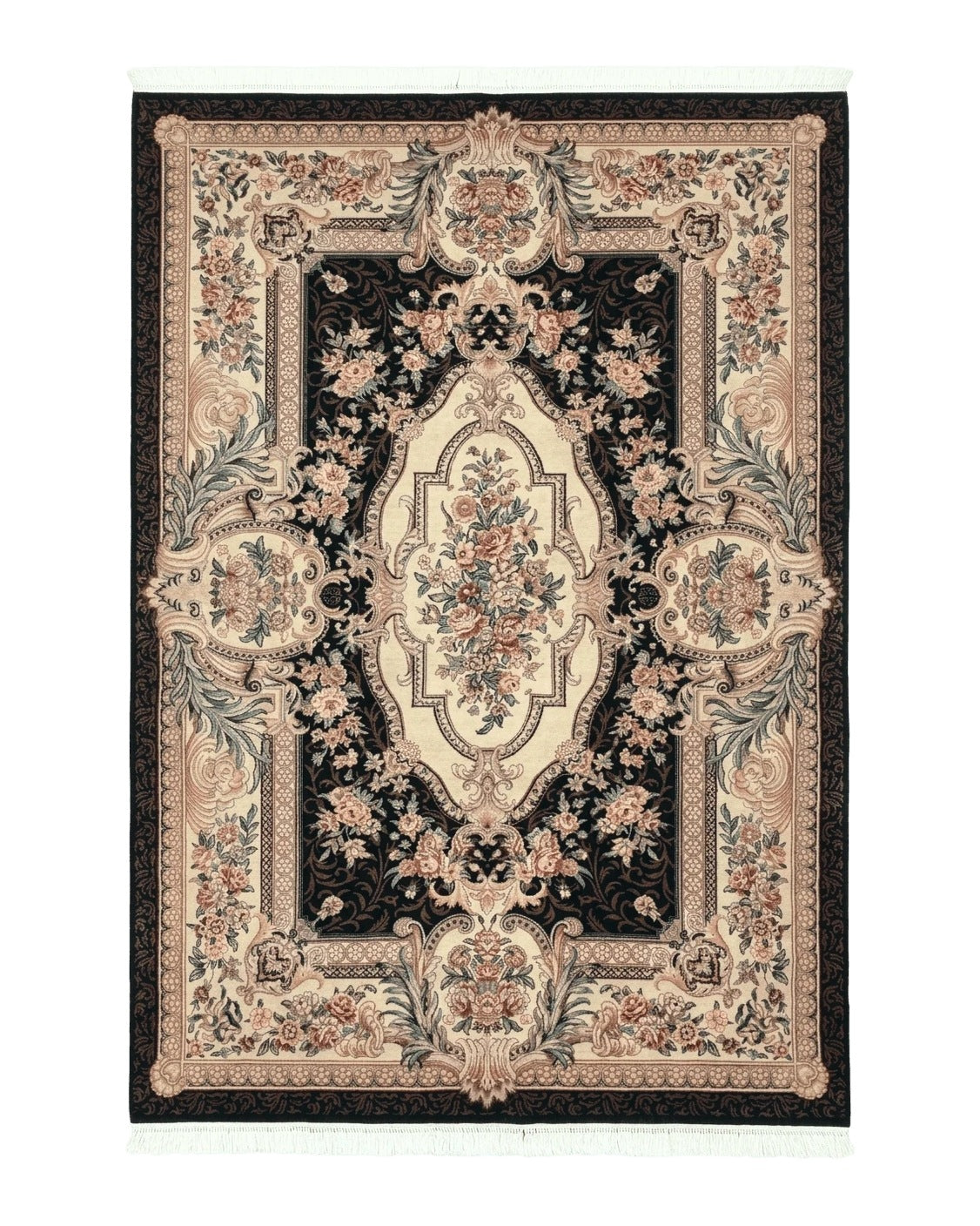 Aubusson Rug 6x9, European Design, Fine 170 KPSI, Elegant Carpet by Jewel Rugs