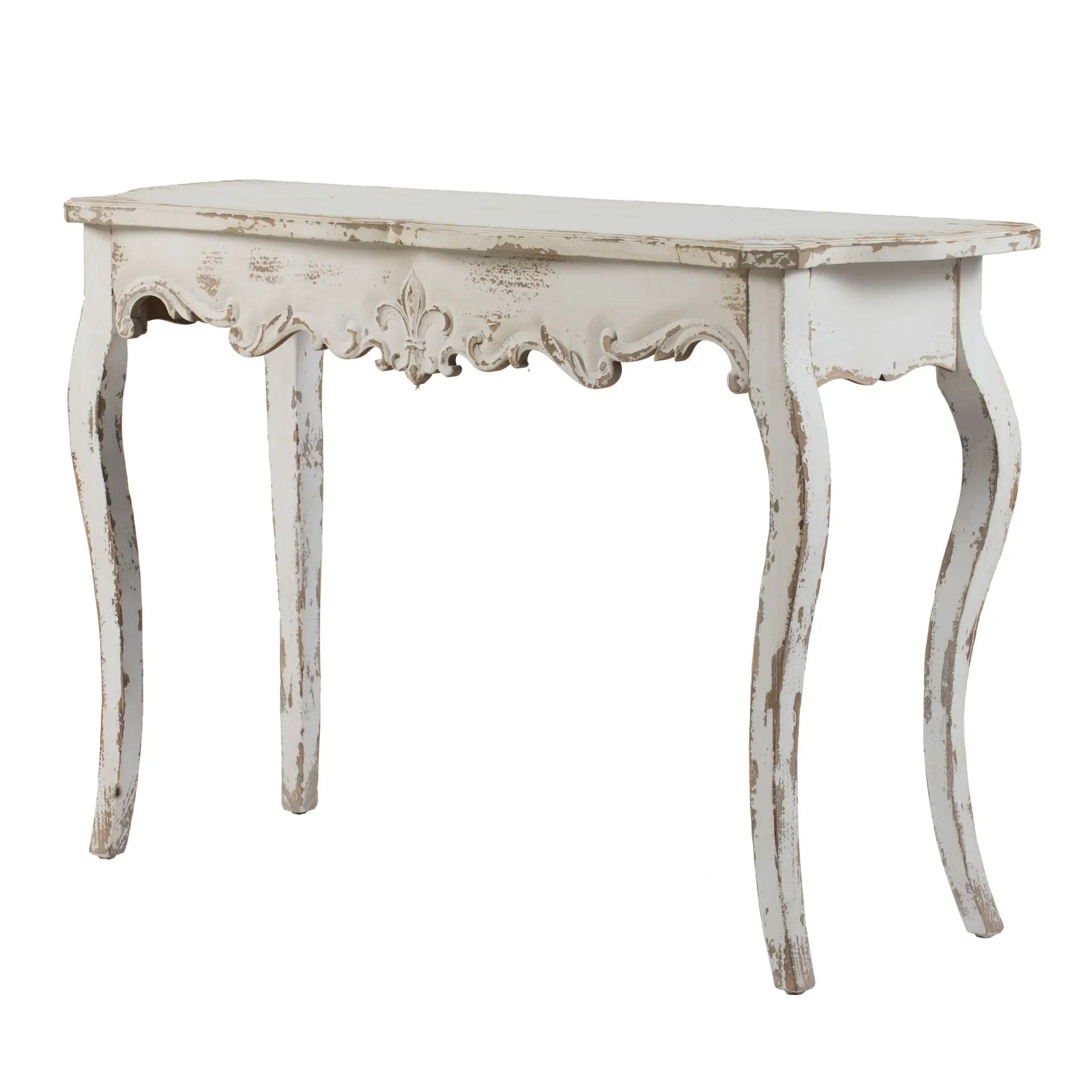 Slimline wash Console Table, For Hallway Living Room Bedroom - White Washed by HouseOfZazla
