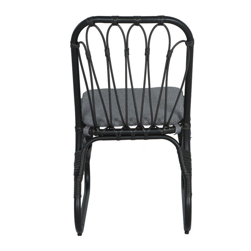 Outdoor Wicker Dining Chairs With Washable Cushions (Set of 2) by HouseOfZazla