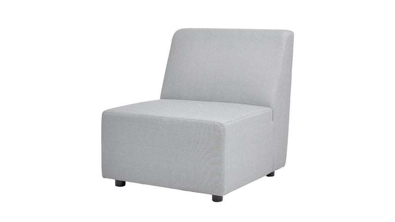 Cleo - Modular Upholstered Deep Seating Patio Armless Chair Axroma Olefin by HouseOfZazla