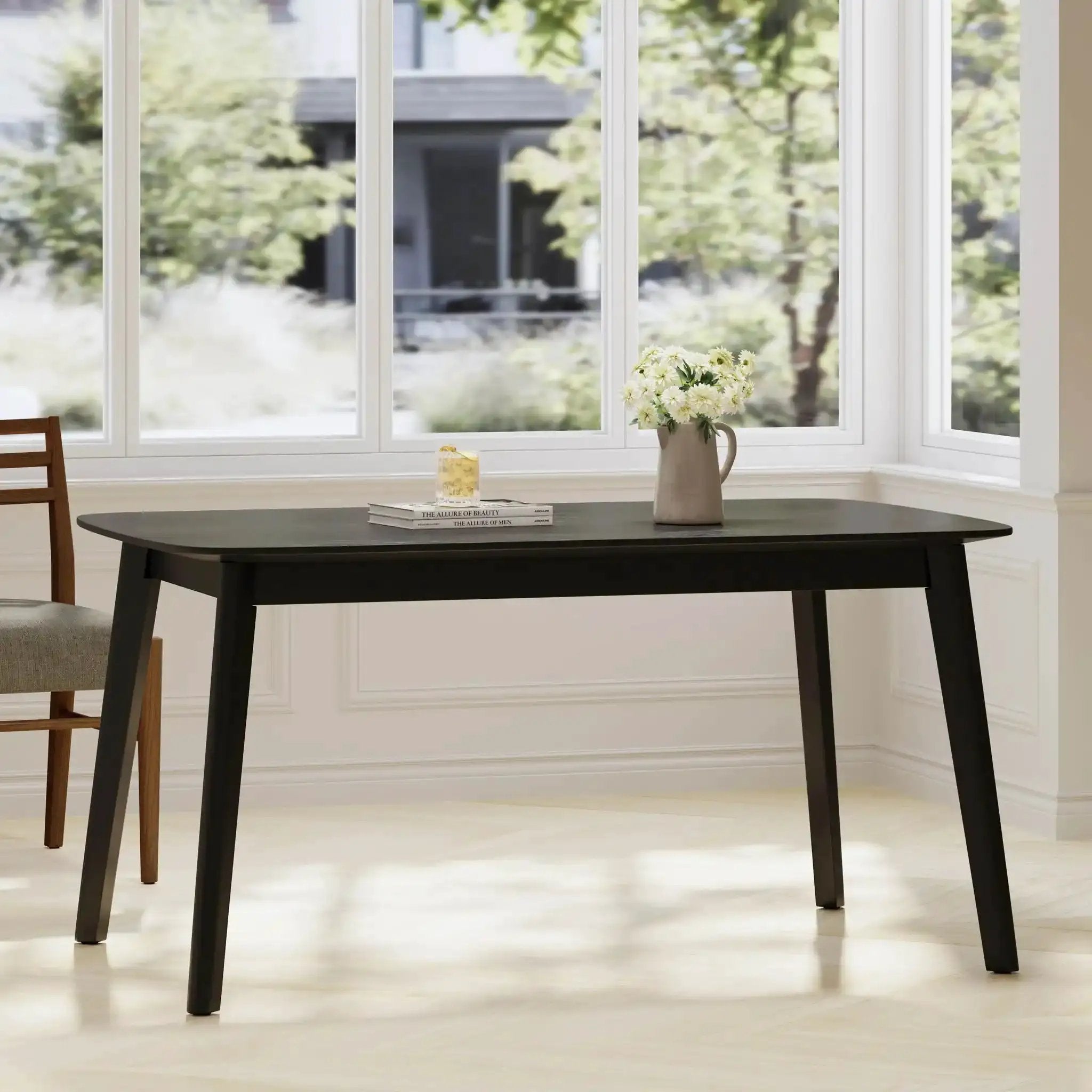 Retro Dining Table With Faux Wood Top by HouseOfZazla